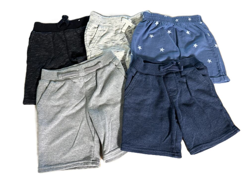 5 Pack! Garanimals Toddler Boys Size 4T Shorts Knit Pull-On Drawstring
